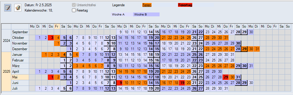 AB Wochenplan